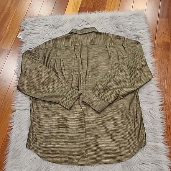 Luca diMarco Italy mens black, brown‎ and gold stripped button down long sleeve - Picture 5 of 5